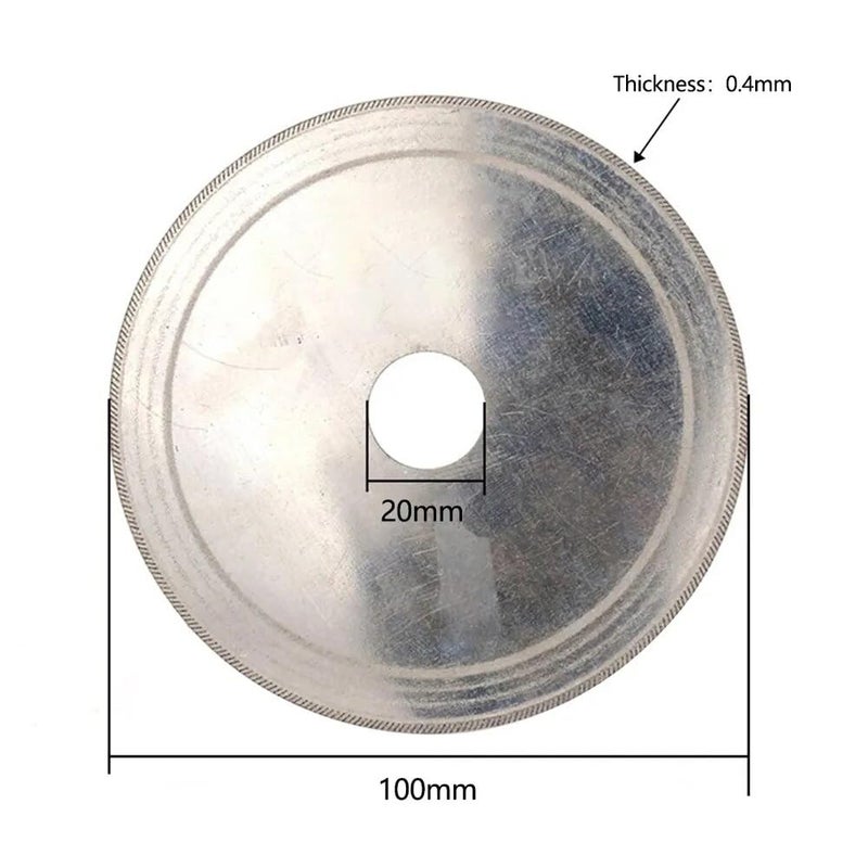 Super Thin Diamond Cutting Disc 110x20x0 2mm For Glass Ceramic Stone Jewelry - Image 4